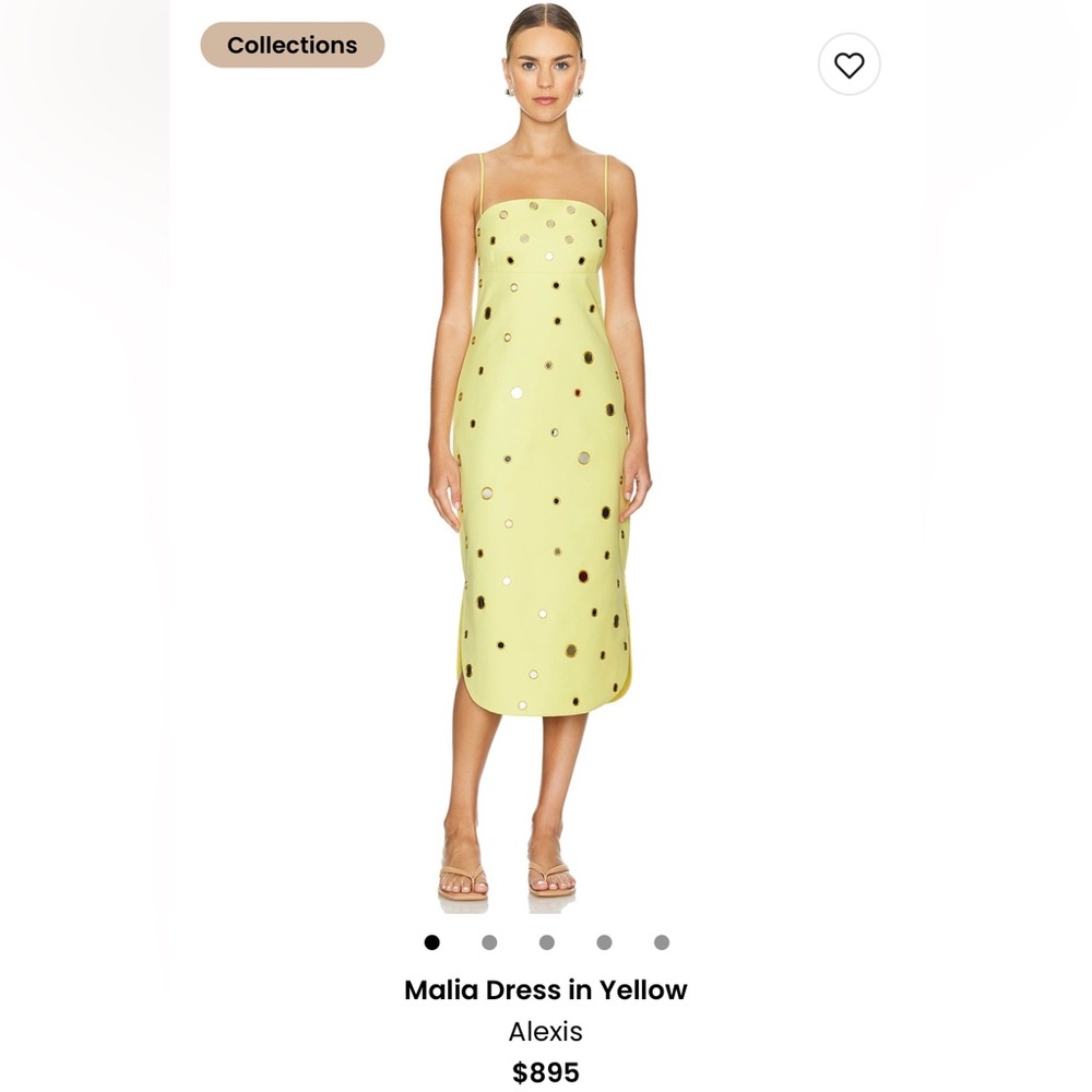 Brand new Alexis Malia Dress in yellow. Still has the tag. Never worn.